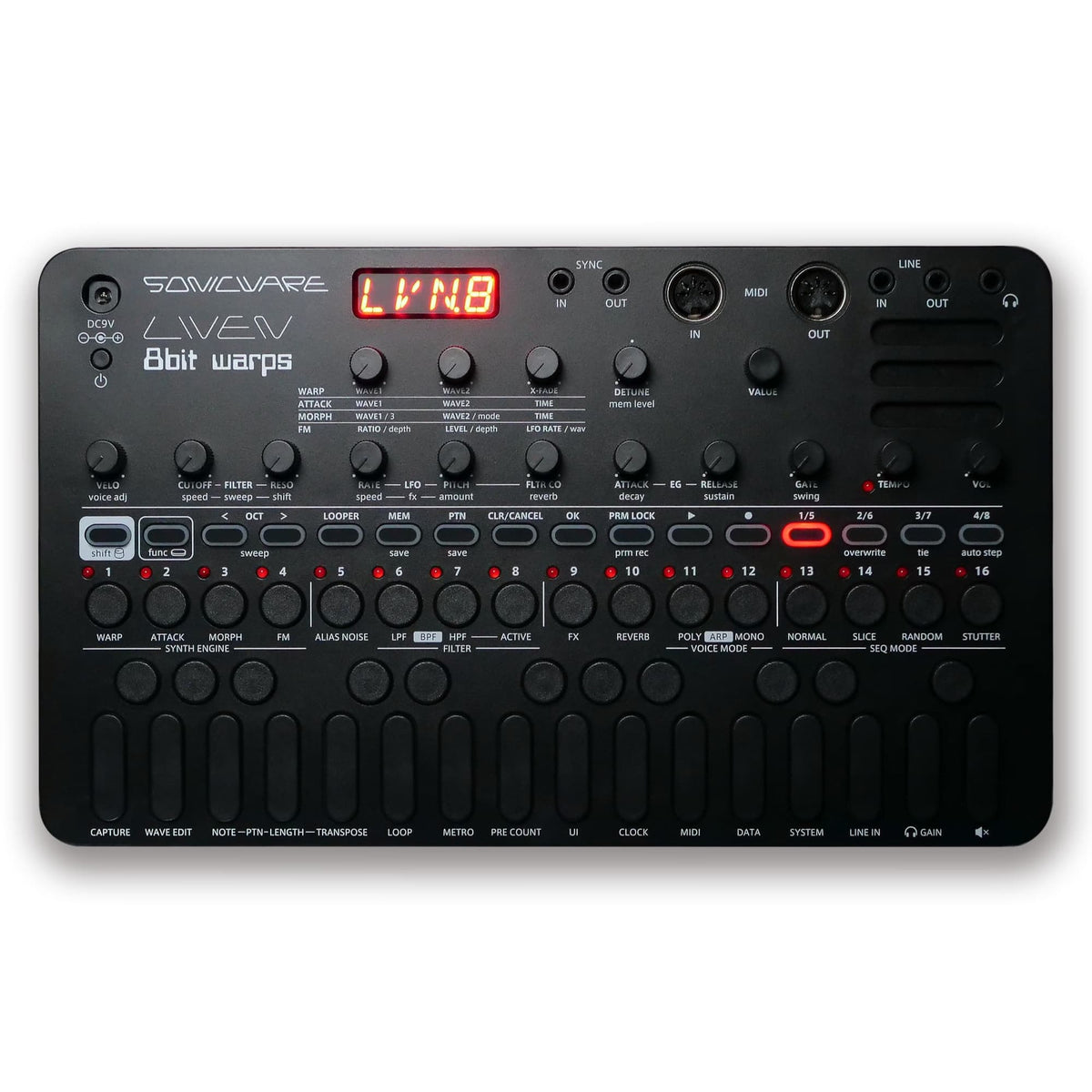 LIVEN 8bit warps - All Black Limited Edition [整備済製品]