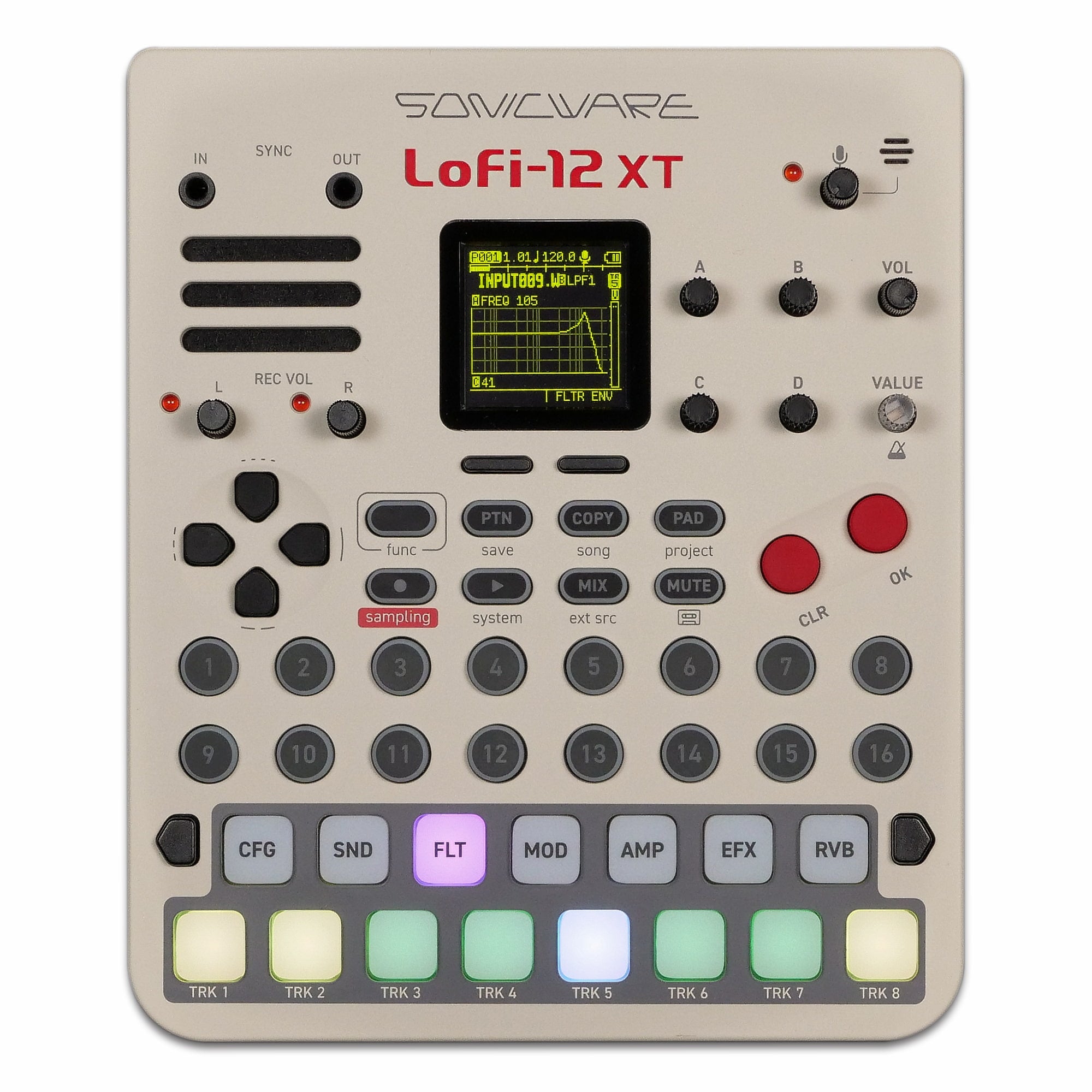 sonicwareLoFi-12 サンプラー・エフェクター 楽天市場】SONICWARE Lofi-12 XT (Standard Black) ローレゾ