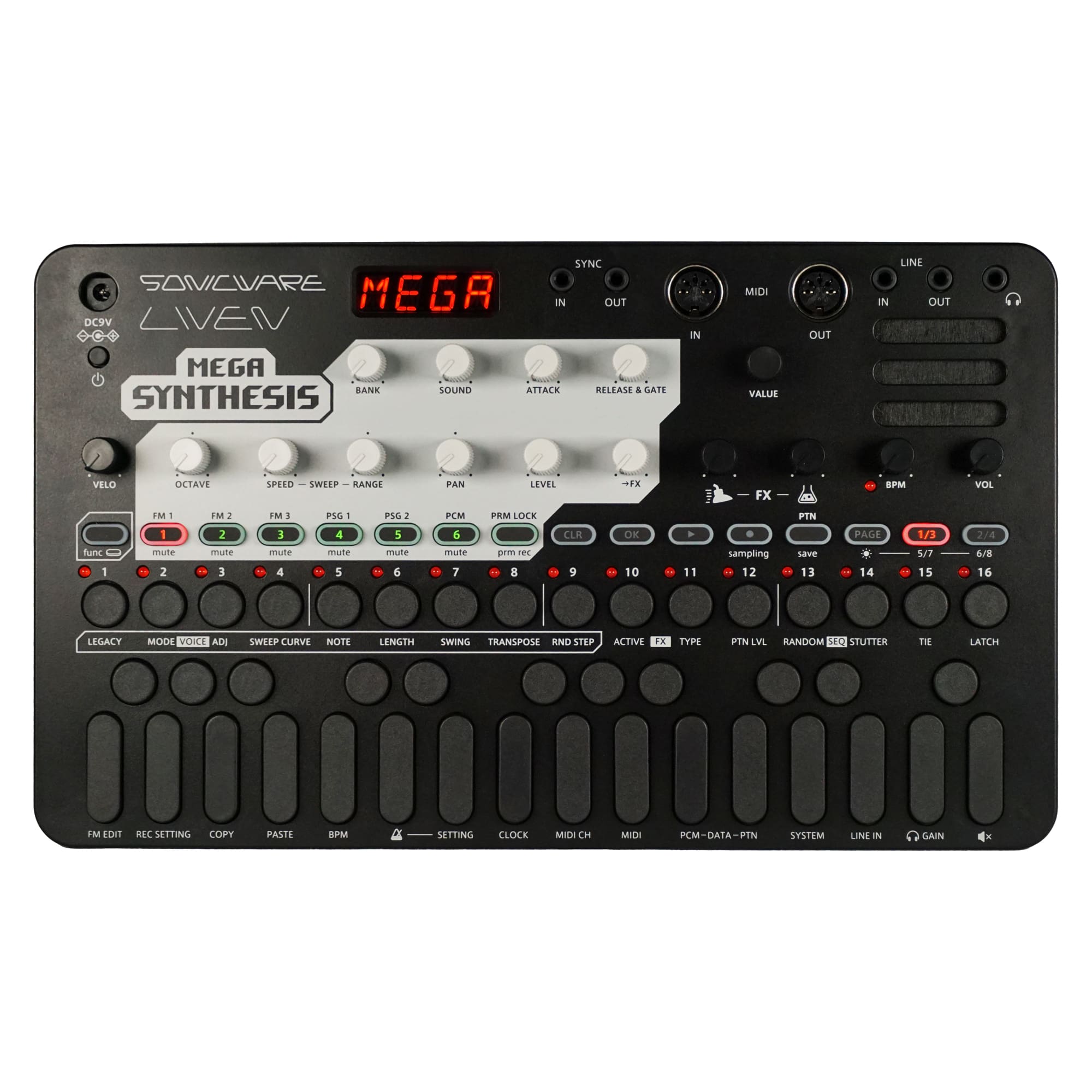 SONICWARE LIVEN MEGA SYNTHESIS メガドラFM音源 LIVEN MEGA SYNTHESIS – SONICWARE 日本公式