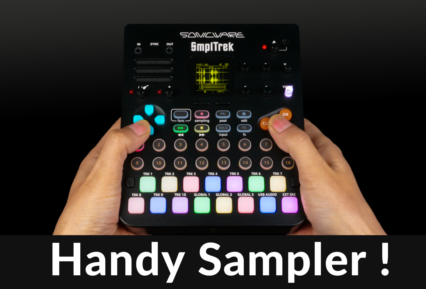 Sonicware SmplTrek （SDカード、ACアダプター付属、箱無し） SmplTrek – SONICWARE 日本公式